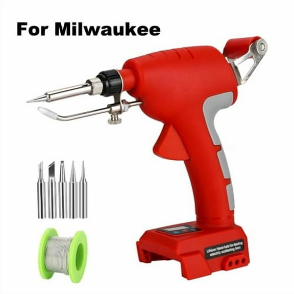 75W Cordless Soldering Iron Kit for Mil*wau*kee 18V Battery Fast Welding Tool LCD Digital Display Electric Solder Gun (No Battery)
