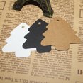 thumbnail image 4 of 50pcs Christmas Tree Shape Label Kraft Paper Vintage Blank Name Tag Price Tags Wedding Party Gift Tags (White), 4 of 7