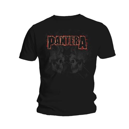 Pantera Unisex T-Shirt Watermarked Skulls (Small)