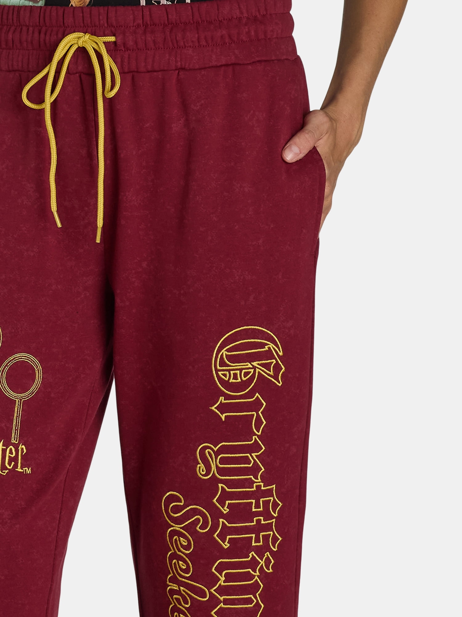 Harry Potter Women's Embroidered Gryffindor Jogger Pants Harry Potter Women's Embroidered Gryffindor Jogger Pants