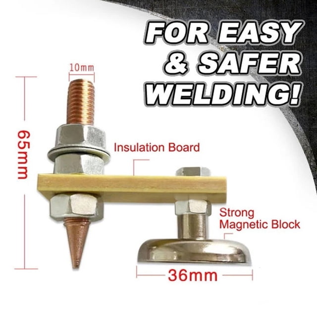 RKSTN Ground Clamp Magnetic Welding Ground Clamp Small Magnetic Welding Ground Clamp
