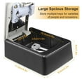 thumbnail image 7 of Key Lock Box,Weatherproof 4 Digit Combination Password Key Storage Security Lock Box Indoor Outdoor Key Safe Lock Box ,Upgraded Security Combination Lock, 7 of 7