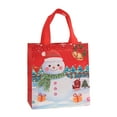 thumbnail image 2 of Bolsa de Regalo Navideña No Tejida, Negra, Reutilizable, de 23 X 22 Cm, con Asa Resistente | Bolsa Pequeña para Envolver Dulces Navideños | Almacenamiento Multiusos para Decoración Navideña, 2 of 6