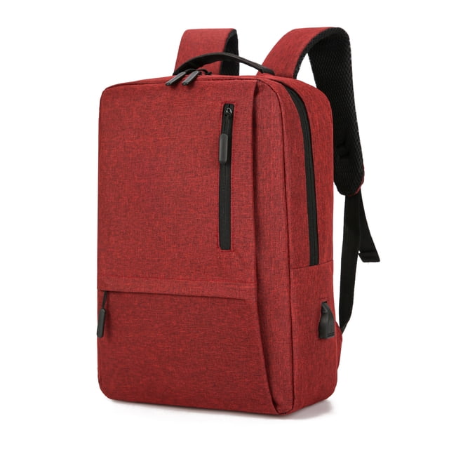 15.6-Inch Laptop Computer and Tablet Backpack, Large Capacity Multi-Pocket, Water-Resistant Oxford Fabric, Scientific Load-Reducing Shoulder Strap, USB Charging Interface Design, One Bag for