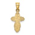 thumbnail image 4 of FJC Finejewelers 14k Yellow Gold Cross Inside Crosssolid Charm, 4 of 4