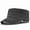 1 washed black, variant on Distressed Washed Cadet Cap, Casual Flat Top Military Style Sun Hat for Daily Use-2 navy blue