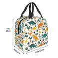 thumbnail image 3 of Easygdp Dinosaurs and Tropical Leaves Bolsa Térmica Premium - Tela Oxford Impermeable, Gran Capacidad, Bolsillo Frontal, Unisex para Trabajo, Escuela, Actividades al Aire Libre y Picnics, 3 of 8