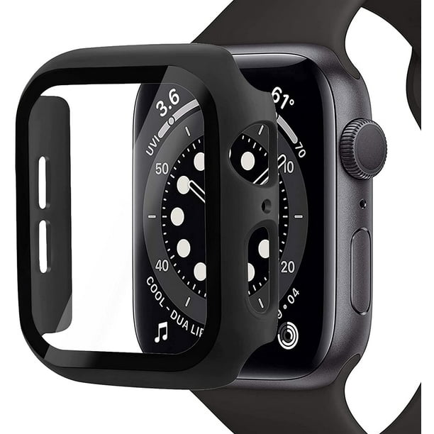 Miimall Compatible with Apple Watch SE Series 6 5 4 40mm Case with Screen Protector Anti Scratch Shockproof Hard PC