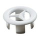 thumbnail image 1 of Bewildely 6 piezas de anillos de cubierta de desbordamiento de fregadero de estilo moderno con tapa de inserción de orificio de filtro de lavabo Accesorios de baño Cruz Blanca, 1 of 6
