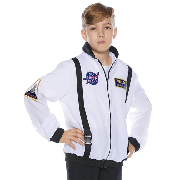 Underwraps White Astronaut Jacket Child Costume Small Unisex