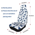 thumbnail image 4 of Honeii Cute Cartoon Dinosaur Print Car Seat Covers 2 Pieces, Full Set Universal Seat Covers for Cars, Waterproof Auto Seat Protectors, 4 of 7