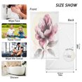 thumbnail image 3 of Cotton Towel Two-Piece 16x28 Inch One Sizex2 Face Towel Set Towel Set Cotton Hand Bath Towel Bathroom Beach Beautiful Deep Pink Flowers, 3 of 8