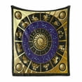 thumbnail image 1 of Astrology Soft Flannel Fleece Throw Blanket, Square Shape Inner Details Zodiac Horoscope and Constellations Art, Cozy Plush for Indoor and Outdoor Use, 60" x 80", Multicolor, by Ambesonne, 1 of 6