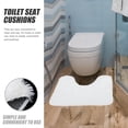 thumbnail image 5 of PAMINGONO Solid Color Cloth Toilet Pad Toilet Lid Cover Polyester 1 Home Bathroom, 5 of 8