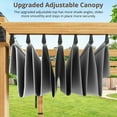 thumbnail image 6 of Danolapsi Outdoor Pergola 10 x 10ft Aluminum Pergola, Outdoor Shelter Modern Design with Adjustable Roof Sun Shade Pavilion Grape Trellis Grill Gazebo for Gardens, Patios, Garden Yard, Poolside, Deck, 6 of 8