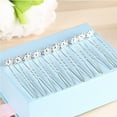 thumbnail image 5 of 10 Packs Crystal Hair Pins Rhinestone Flower Wedding Hair Piece Rose Rhinestone Insert Hair Accessories for Brides and Bridesmaids Banquet Head Jewelry - White, 5 of 5
