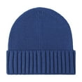 thumbnail image 2 of Idoravan Winter Hats for Men Beanies Winter Hats for Men Beanies Head circumference: 54-56 Men's Outdoor Warm Thickened Ear Flap Knit Hat For Cold Weather Winter Ski Cap Hats Blue, 2 of 4