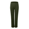 thumbnail image 5 of COMVALUE Women's Yoga Pants Wide Leg wiht Pockets High Waist Stretch Loose Casual Lounge Sweatpants (Army Green, S), 5 of 7