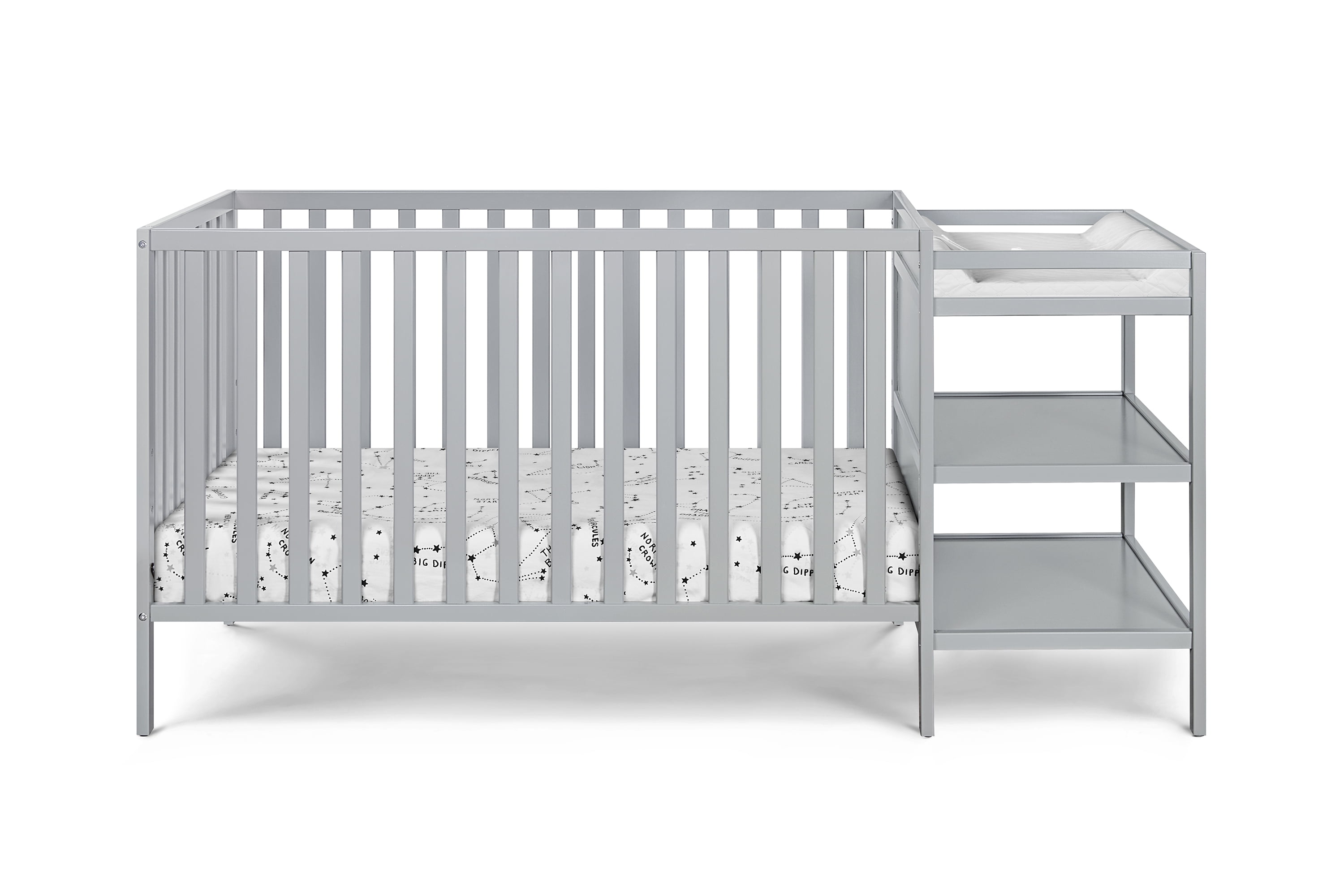 Suite Bebe Palmer Crib & Changer Combo, Gray