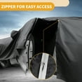 thumbnail image 4 of Funda para auto impermeable para todo clima, protección exterior completa contra el sol y la lluvia, con tiras reflectantes, negra para Mazda CX-5, 4 of 5