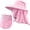 Pink, variant on Fisherman Hat with Detachable Face Cover for Safari,Adventure-Ready Wide Brim Hat - UPF 50+for Fishing & Hiking