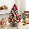 thumbnail image 1 of Árbol de Navidad flocado traje rosa escritorio árbol de Navidad decoración regalo árbol de Navidad decoración bricolaje árbol de Navidad mini, 1 of 6