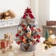 thumbnail image 5 of Mini árbol de Navidad de escritorio con bolas rojas doradas y luces LED, adornos para el hogar para Año Nuevo, decoraciones navideñas 2025, 5 of 5
