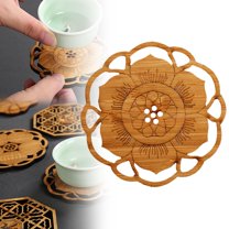 Hot Sale!npkgvia Coasters,Placemats,Leaves Wooden Botanical Decorations for Cold Drinks Tea Cup Cushion Heat Insulation Pad Cup Holder Cup Holder Tea Set,Kitchen Gadgets