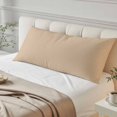 thumbnail image 4 of Khaki Solid Color Body Pillow Covers 20"x54", Aesthetics Contemporary Luxury Soft Brushed Microfiber Breathable Throw Pillow Covers, Pillowcase with Zipper for Couch Sofa Bedroom Living Room, 4 of 9