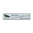 thumbnail image 2 of Coast to Coast Flying Service Novelty Sign, Metal Wall Decor - 4x18 inches, 2 of 4