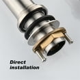 thumbnail image 2 of Cfowner Bridge Kitchen Faucet with Pull-Down Sprayhead, Commercial Faucet with Water Line, Brushed Nickel, 2 of 8