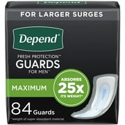 Depend Incontinence Guards for Men, Maximum, 84 Count