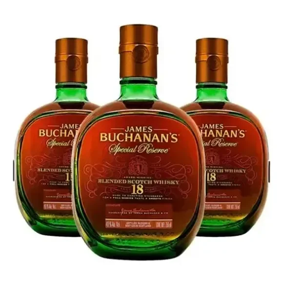 Whisky Buchanan's 18 Scotch Pack 3 Botellas