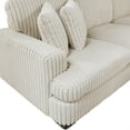 thumbnail image 6 of Lexicon Warwick Corduroy 5-Pc Sectional with Left Cuddler and Ottoman in Beige, 6 of 13