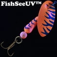 thumbnail image 2 of Panther Martin PMSSTUV_12_FRT FishSeeUV Salmon & Steelhead Fishing Spinning Lure - Flourescent Red Tiger - 12 (7/16 oz), 2 of 4