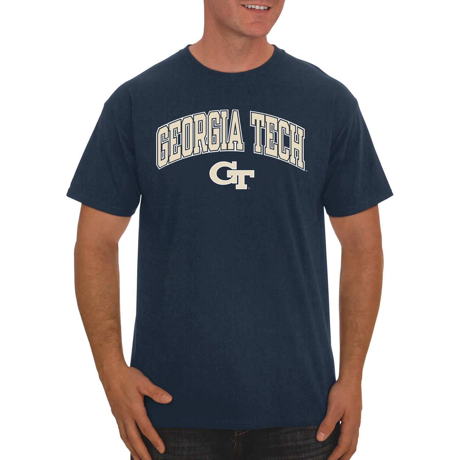 NCAA Georgia Tech Yellow Jackets Men's Classic Cotton T-Shirt by Knights Apparel INC