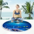 thumbnail image 6 of Summer Beach Vacation Essentials Djunllk Round Beach Towel - Ocean Theme Oversized Microfiber Excellent Softness Beach Blanket Waterproof Sandproof Towel Shawl for Women Adult Swim Pool Yoga, 6 of 9