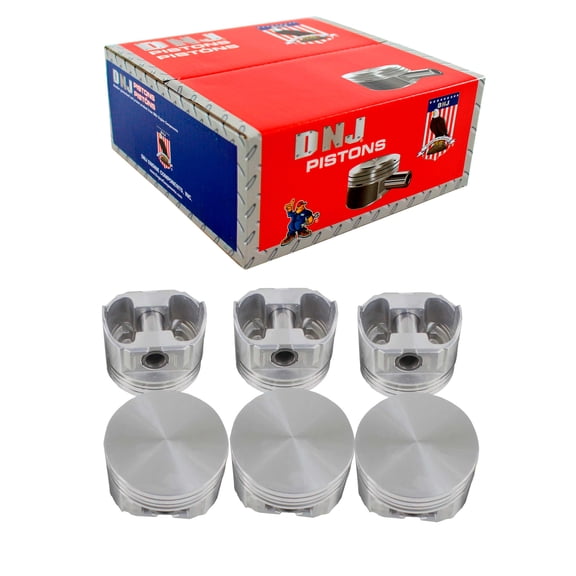 DNJ P4137 Standard Complete Piston Set Fits Cars & Trucks 91-02 Ford Mazda Aerostar 3.0L OHV
