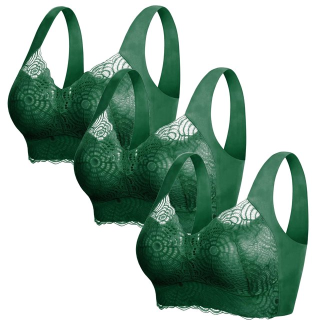 Women Comfort Lightweight Wireless Bras Correcting Bra For Seniors Plus Size Full Coverage Soft Everyday Bra