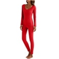 thumbnail image 6 of Uaswgudfs Women Pajamas Set Cotton Sleepwear Full Sleeve Nightwear with Long Pants Soft slim Pjs Set, 6 of 9