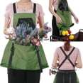 thumbnail image 4 of Tablier de Champ et de Récolte, Tablier de Jardinage de Champ et de Récolte Système de Récolte en 1 Seconde, avec Poches, Rangement Pratique, Réutilisable, Toile Durable, Unisexe, Vert E, 4 of 4