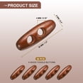 thumbnail image 2 of 50 Piezas de Botones de Madera con Toggle, Botones de Madera en Forma de Aceituna de 30 mm/1.2 Pulgadas con Doble Agujero para DIY Abrigo, Café Rojo, 2 of 7