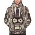 thumbnail image 6 of Futurama Trendy Cartoon Men'S Fleece Hooded Hoodie, hoodies for women men with pockets,Fall Fashion 2025 Pullover Sweaters Winter Clothes, 6 of 9