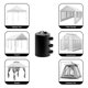 thumbnail image 4 of 4pcs Canopy Water Weights,10l Tent Water Weights Heavy Duty Canopy Weights Tents Legging Accessorie, 4 of 5