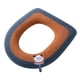 thumbnail image 2 of Asiento de inodoro doméstico acolchado con asa, anillo de inodoro de invierno, juegos lavables, asiento de inodoro tejido, 2 of 4