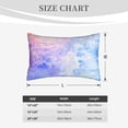 thumbnail image 6 of YFYANG Super Soft Rectangular Plush Cushion Cover (Without Pillow Insert), Blue Dream Watercolor Art Comfort and Non-Pilling Hidden Zip Bedroom Sofa Pillowcases, 16"x24", 6 of 9