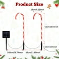 thumbnail image 5 of Lapalife Christmas Candy Cane Lights Solar Powered Outdoor, 5 Pack Pathway Marker Candy Lights Waterproof with Stakes for Garden Patio Outdoor Christmas Decorations, 5 of 7