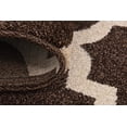 thumbnail image 3 of Unique Loom Trellis Collection Area Rug - Philadelphia (5' 1" x 8' Rectangle Chocolate Brown/Beige), 3 of 13