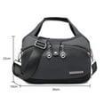 thumbnail image 2 of Yucurem Oxford Messenger Bags Waterproof Anti-Theft Female Shoulder Handbag (Dark Grey), 2 of 7