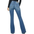 thumbnail image 6 of Sofia Jeans Women's Melisa Flare High Rise Button Fly Side Panel Jeans, 6 of 7